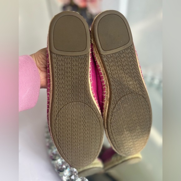 Michael Kors Mathilde  pink Espadrille Heavy Canvas size 8.5 - Picture 4 of 9